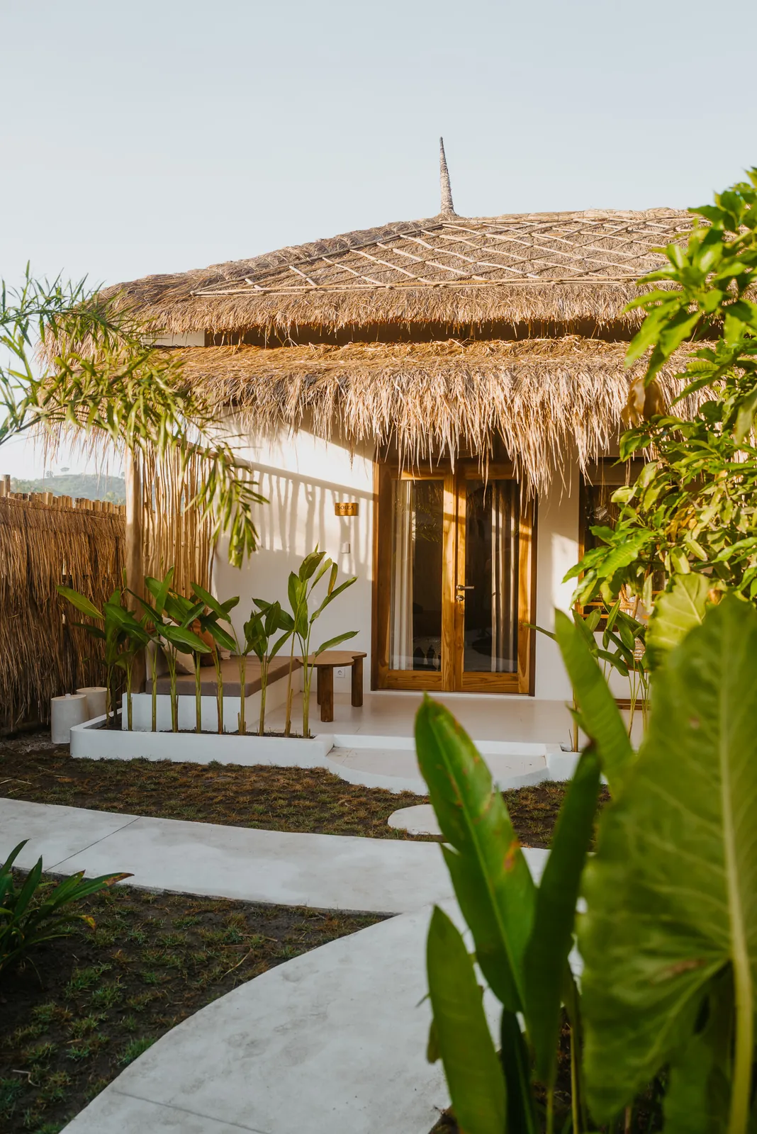 Terrace of the Double Bungalow with hanging chair